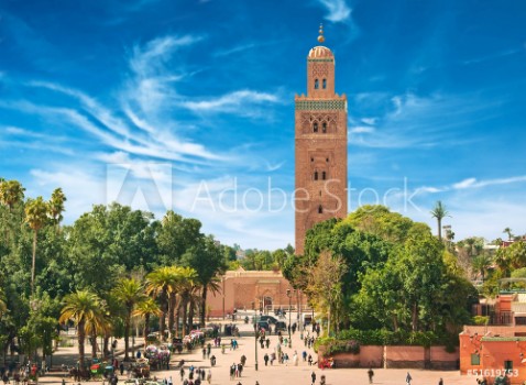 Picture of Main square of Marrakesh in old Medina Morocco